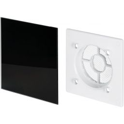 Awenta System+ Trax panel ozdobny szklany z ramką czarny połysk (PTGB100P, RWO100)