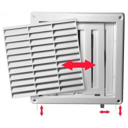 Awenta Styl kratka 165x165 mm biała T55