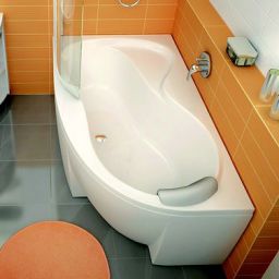 Zestaw wanna Ravak Rosa 95 lewa ze stelażem i kompletem odpływowo-przelewowym Viega (C571000000, GPX2240140, 61684PL)