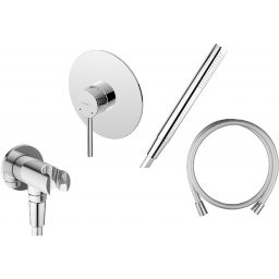 Zestaw Ksuro 01 bateria prysznicowa podtynkowa z kompletem natryskowym Oltens chrom (12000010, 37102100, 37200100, 39304100)