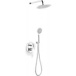 Ferro Algeo Set zestaw prysznicowy podtynkowy z deszczownicą chrom BAG7P-SET1-S