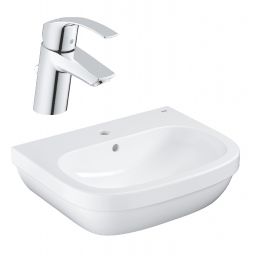 Zestaw Grohe Euro Ceramic umywalka z baterią stojącą Eurosmart New (39335000, 33265002)
