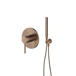 Zestaw Oltens Molle bateria prysznicowa podtynkowa z zestawem prysznicowym Ume Hvita miedź szczotkowana 36612610