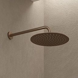 Oltens Vindel deszczownica 30x30 cm okrągła miedź szczotkowana 37006610