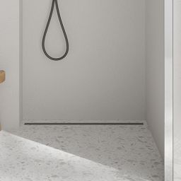 Oltens Langan Slim odpływ prysznicowy liniowy 80 cm grafit połysk/grafit szczotkowany 30011400