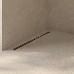 Oltens Langan Slim odpływ prysznicowy liniowy 80 cm miedź połysk/miedź szczotkowana 30011610