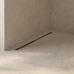 Oltens Langan Slim odpływ prysznicowy liniowy 90 cm miedź połysk/miedź szczotkowana 30012610