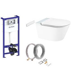 Zestaw Oltens Triberg Smart Frisk stelaż z miską myjącą i zestawem podłączeniowym 58310000