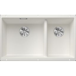 Blanco Subline zlewozmywak 75x46 cm z Silgranit PuraDur delikatny biały 527167