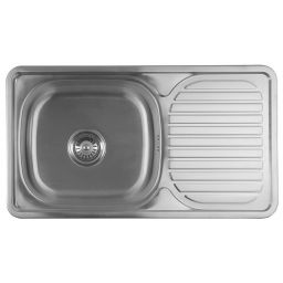 Aqualine zlewozmywak stalowy 76x42 cm AQ7642B