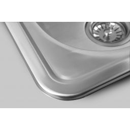 Aqualine zlewozmywak stalowy 76x42 cm AQ7642B