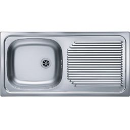 Alveus Basic 60 zlewozmywak stalowy 86x44 cm 1-komorowy len 1009181