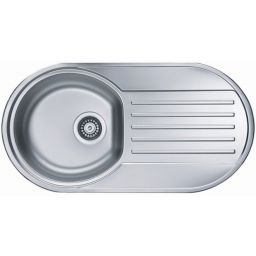 Alveus Form 40 zlewozmywak stalowy 83x44 cm 1-komorowy len 1060038