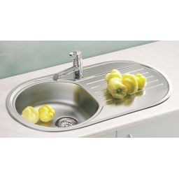 Alveus Form 40 zlewozmywak stalowy 83x44 cm 1-komorowy len 1060038