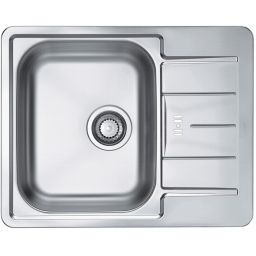 Alveus Line Start 60 zlewozmywak stalowy 62x50 cm wpuszczany 1-komorowy len 1082439