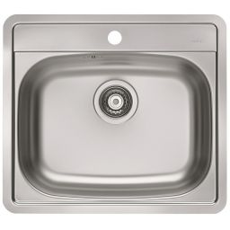 Alveus More 10 zlewozmywak stalowy 56x50 cm stal 1106813