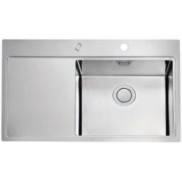 Alveus Pure 50P zlewozmywak stalowy 86x52,5 cm stal 1149518