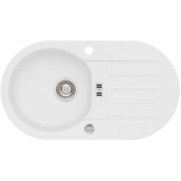 Alveus Niagara 40 zlewozmywak 78x43 cm 1-komorowy biały 1124011
