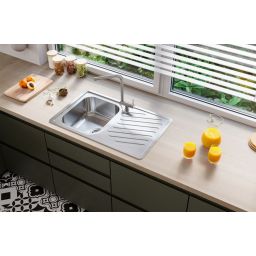 Alveus Elegant 30 zlewozmywak stalowy 81x51 cm satyna 1126348