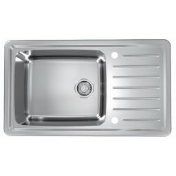 Alveus Galeo 30 zlewozmywak stalowy 86x50 cm satyna 1128554