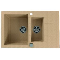 Alveus Cadit 70 zlewozmywak 79x50 cm Granital beżowy 1131359