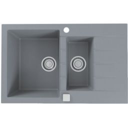 Alveus Cadit 70 zlewozmywak 79x50 cm Granital beton 1131360