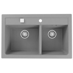 Alveus Atrox 50 zlewozmywak granitowy 79x50 cm beton 1132001