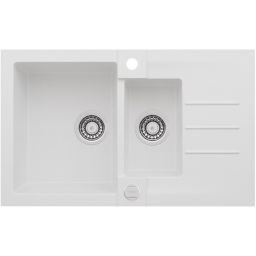 Alveus Rock 70 zlewozmywak 78x48 cm 1.5-komorowy biały 1217011