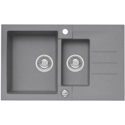 Alveus Rock 70 zlewozmywak 78x48 cm 1.5-komorowy beton 1217081