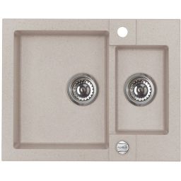 Alveus Rock 80 zlewozmywak 60x50 cm 1.5-komorowy piasek 1218022