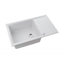 Alveus Intermezzo 130 zlewozmywak granitowy 78x48 cm 1-komorowy biały 1313011