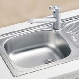 Alveus Basic 80 zlewozmywak stalowy 86x44 cm 1-komorowy len 1008993