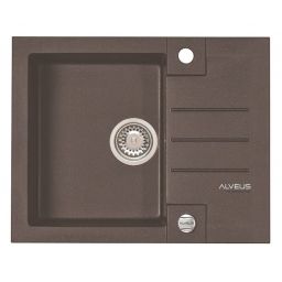 Alveus Rock 30 zlewozmywak 1-komorowy 59,5x47,5 cm Granital Plus chocolate-G03M 4213003