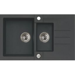 Alveus Rock 70 zlewozmywak 1,5-komorowy 78x48 cm Granital Plus twilight-G05M 4217005