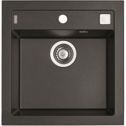 Alveus Formic zlewozmywak granitowy 52x51 cm czarny 4402005