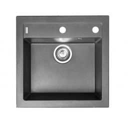 Alveus Formic zlewozmywak granitowy 52x51 cm czarny 4402091