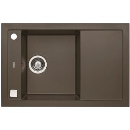 Alveus Formic zlewozmywak granitowy 76x50 cm brązowy 4403003