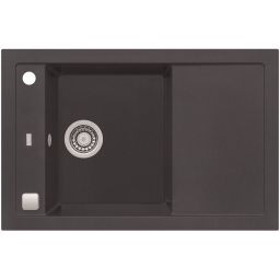 Alveus Formic zlewozmywak granitowy 76x50 cm szary/grafitowy/onyx 4403005