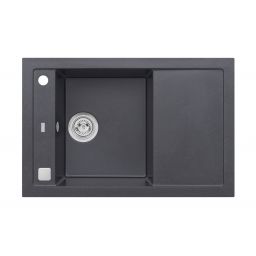 Alveus Formic zlewozmywak granitowy 76x50 cm czarny 4403091