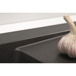 Alveus Formic zlewozmywak granitowy 76x50 cm czarny 4403091