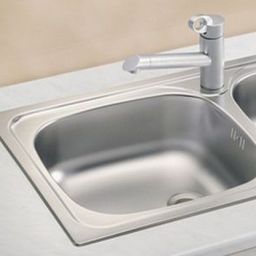 Alveus Basic 70 zlewozmywak stalowy 86x44 cm stal 1008846
