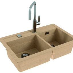 Alveus Atrox 50 zlewozmywak granitowy 79x50 cm beżowy 1132000