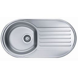 Alveus Form 40 zlewozmywak stalowy 83x44 cm 1-komorowy satyna 1060001