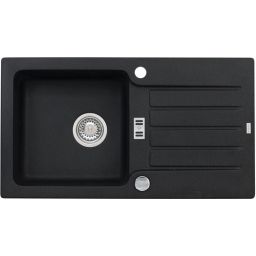 Alveus Niagara 30 zlewozmywak 78x43 cm 1-komorowy czarny 1123091