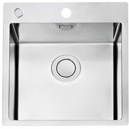 Alveus Pure 20 zlewozmywak stalowy 52,5x46,5 cm stal 1149510