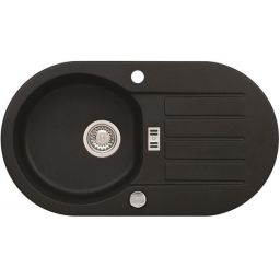 Alveus Niagara 40 zlewozmywak 78x43 cm 1-komorowy czarny 1124091