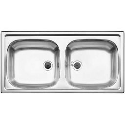 Blanco Top EZ 8x4 zlewozmywak stalowy 86x43,5 cm stal mat 500372