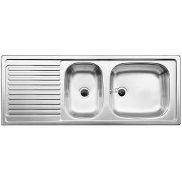 Blanco Top EZS 11x4 zlewozmywak stalowy 110x43,5 cm stal mat 500847