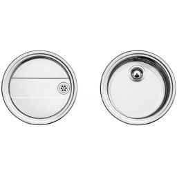 Blanco Rondoset zlewozmywak stalowy 46 cm stal szczotkowana 513310