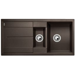 Blanco Metra 6 S zlewozmywak 100x50 cm z Silgranit PuraDur kawowy 515046